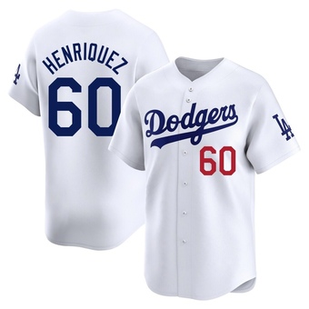 Limited Los Angeles Dodgers Edgardo Henriquez Home Jersey - White