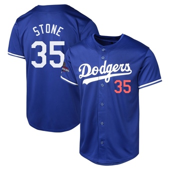 Limited Los Angeles Dodgers Gavin Stone Alternate World Series Champions Jersey - Royal