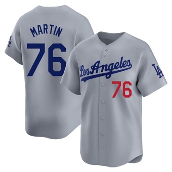 Limited Los Angeles Dodgers J.D. Martin Away Jersey - Gray