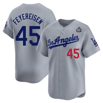 Limited Los Angeles Dodgers J.P. Feyereisen Away 2024 World Series Jersey - Gray