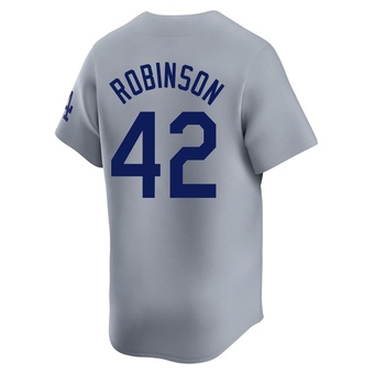 Limited Los Angeles Dodgers Jackie Robinson Away Jersey - Gray