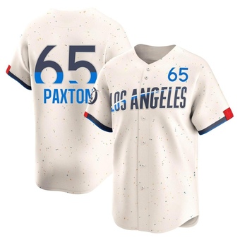 Limited Los Angeles Dodgers James Paxton 2024 City Connect Jersey - Cream