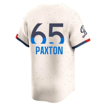 Limited Los Angeles Dodgers James Paxton 2024 City Connect Jersey - Cream