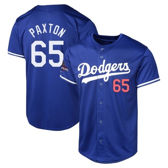 Limited Los Angeles Dodgers James Paxton Alternate World Series Champions Jersey - Royal