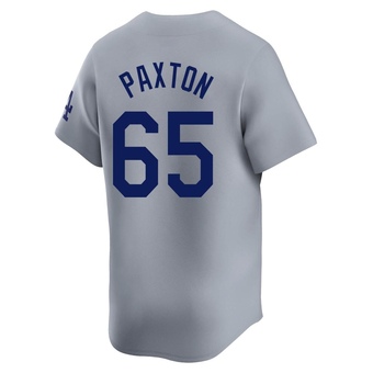 Limited Los Angeles Dodgers James Paxton Away Jersey - Gray