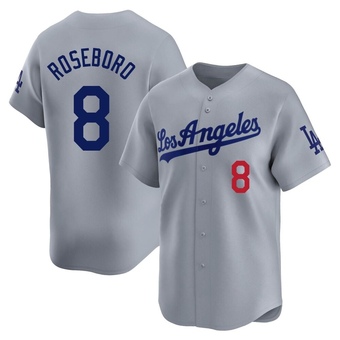 Limited Los Angeles Dodgers John Roseboro Away Jersey - Gray