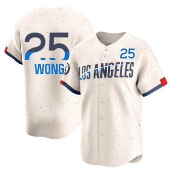 Limited Los Angeles Dodgers Kolten Wong 2024 City Connect Jersey - Cream