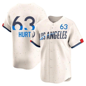 Limited Los Angeles Dodgers Kyle Hurt 2024 City Connect Jersey - Cream