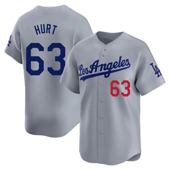 Limited Los Angeles Dodgers Kyle Hurt Away Jersey - Gray