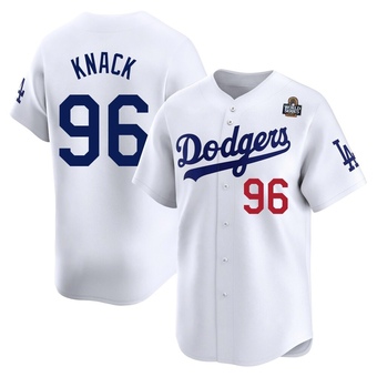 Limited Los Angeles Dodgers Landon Knack Home 2024 World Series Jersey - White