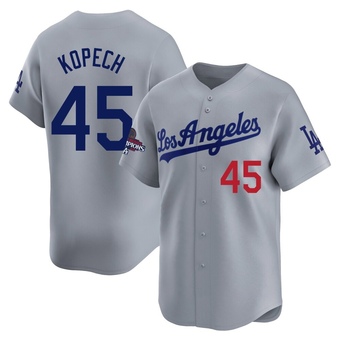 Limited Los Angeles Dodgers Michael Kopech Away World Series Champions Jersey - Gray