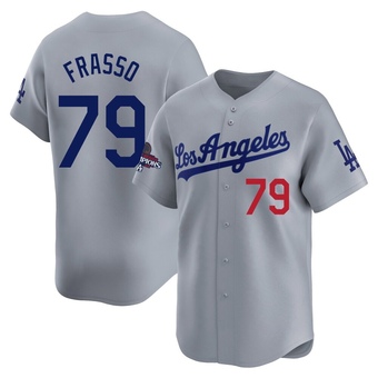 Limited Los Angeles Dodgers Nick Frasso Away World Series Champions Jersey - Gray