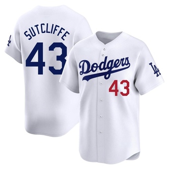 Limited Los Angeles Dodgers Rick Sutcliffe Home Jersey - White