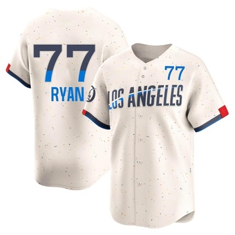 Limited Los Angeles Dodgers River Ryan 2024 City Connect Jersey - Cream