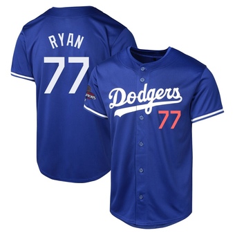 Limited Los Angeles Dodgers River Ryan Alternate World Series Champions Jersey - Royal