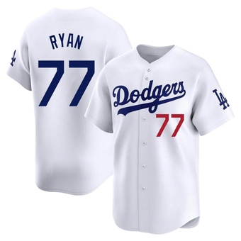 Limited Los Angeles Dodgers River Ryan Home Jersey - White