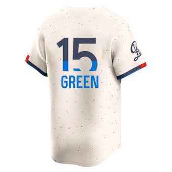 Limited Los Angeles Dodgers Shawn Green Cream 2024 City Connect Jersey - Green