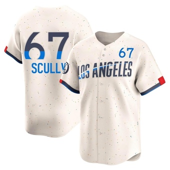 Limited Los Angeles Dodgers Vin Scully 2024 City Connect Jersey - Cream