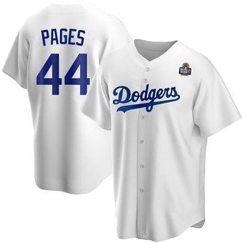 Replica Los Angeles Dodgers Andy Pages Home 2024 World Series Jersey - White