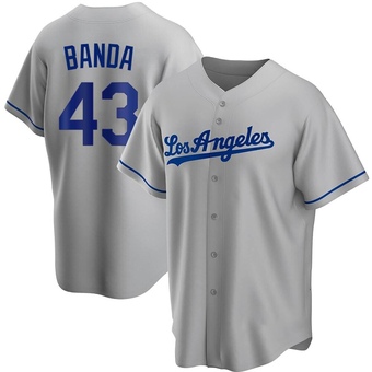 Replica Los Angeles Dodgers Anthony Banda Road Jersey - Gray