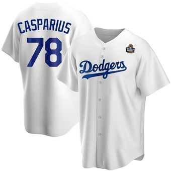 Replica Los Angeles Dodgers Ben Casparius Home 2024 World Series Jersey - White