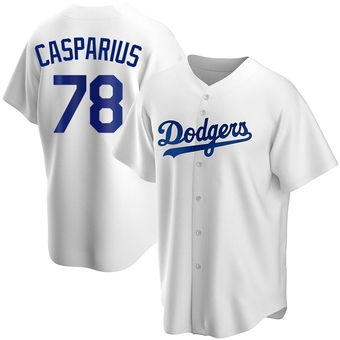 Replica Los Angeles Dodgers Ben Casparius Home Jersey - White