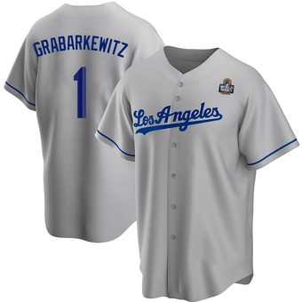 Replica Los Angeles Dodgers Billy Grabarkewitz Road 2024 World Series Jersey - Gray