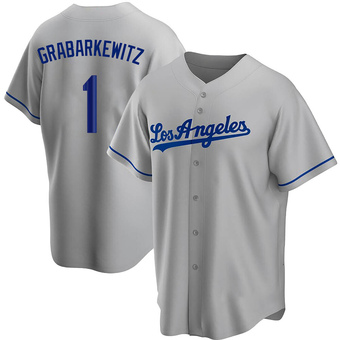 Replica Los Angeles Dodgers Billy Grabarkewitz Road Jersey - Gray