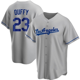 Replica Los Angeles Dodgers Danny Duffy Road Jersey - Gray