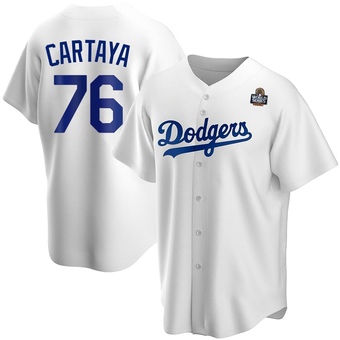 Replica Los Angeles Dodgers Diego Cartaya Home 2024 World Series Jersey - White