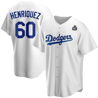 Replica Los Angeles Dodgers Edgardo Henriquez Home 2024 World Series Jersey - White