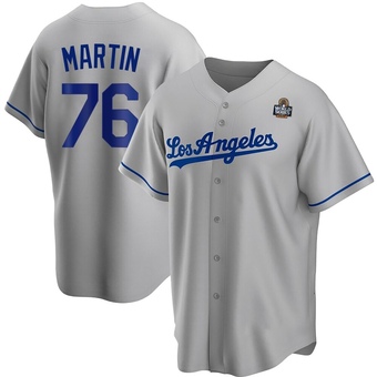 Replica Los Angeles Dodgers J.D. Martin Road 2024 World Series Jersey - Gray