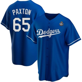 Replica Los Angeles Dodgers James Paxton Alternate 2024 World Series Jersey - Royal