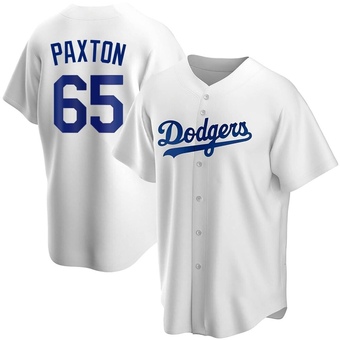 Replica Los Angeles Dodgers James Paxton Home Jersey - White