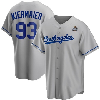 Replica Los Angeles Dodgers Kevin Kiermaier Road 2024 World Series Jersey - Gray