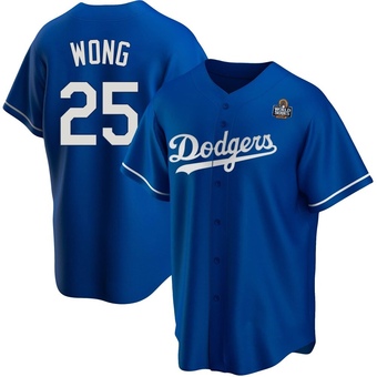 Replica Los Angeles Dodgers Kolten Wong Alternate 2024 World Series Jersey - Royal