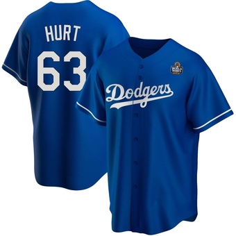 Replica Los Angeles Dodgers Kyle Hurt Alternate 2024 World Series Jersey - Royal