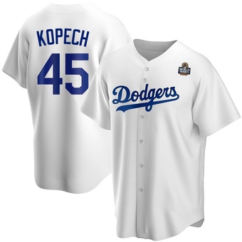 Replica Los Angeles Dodgers Michael Kopech Home 2024 World Series Jersey - White