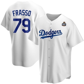 Replica Los Angeles Dodgers Nick Frasso Home 2024 World Series Jersey - White