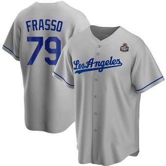 Replica Los Angeles Dodgers Nick Frasso Road 2024 World Series Jersey - Gray