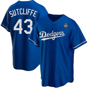 Replica Los Angeles Dodgers Rick Sutcliffe Alternate 2024 World Series Jersey - Royal