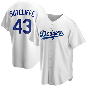 Replica Los Angeles Dodgers Rick Sutcliffe Home Jersey - White