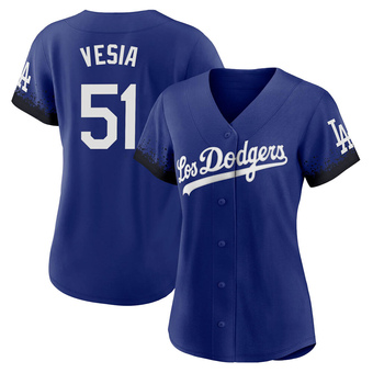 Women's Authentic Los Angeles Dodgers Alex Vesia 2021 City Connect Jersey - Royal