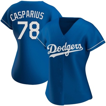 Women's Authentic Los Angeles Dodgers Ben Casparius Alternate Jersey - Royal