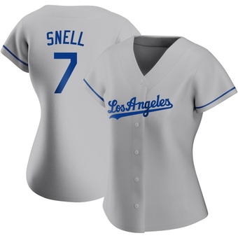 Women's Authentic Los Angeles Dodgers Blake Snell Road Jersey - Gray