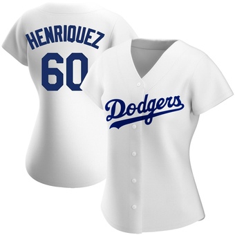 Women's Authentic Los Angeles Dodgers Edgardo Henriquez Home Jersey - White