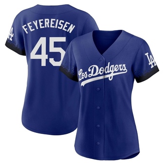 Women's Authentic Los Angeles Dodgers J.P. Feyereisen 2021 City Connect Jersey - Royal