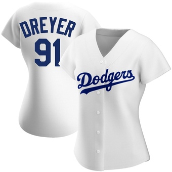 Women's Authentic Los Angeles Dodgers Jack Dreyer Home Jersey - White