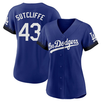 Women's Authentic Los Angeles Dodgers Rick Sutcliffe 2021 City Connect Jersey - Royal