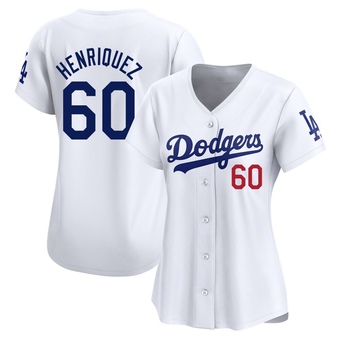 Women's Limited Los Angeles Dodgers Edgardo Henriquez Home Jersey - White